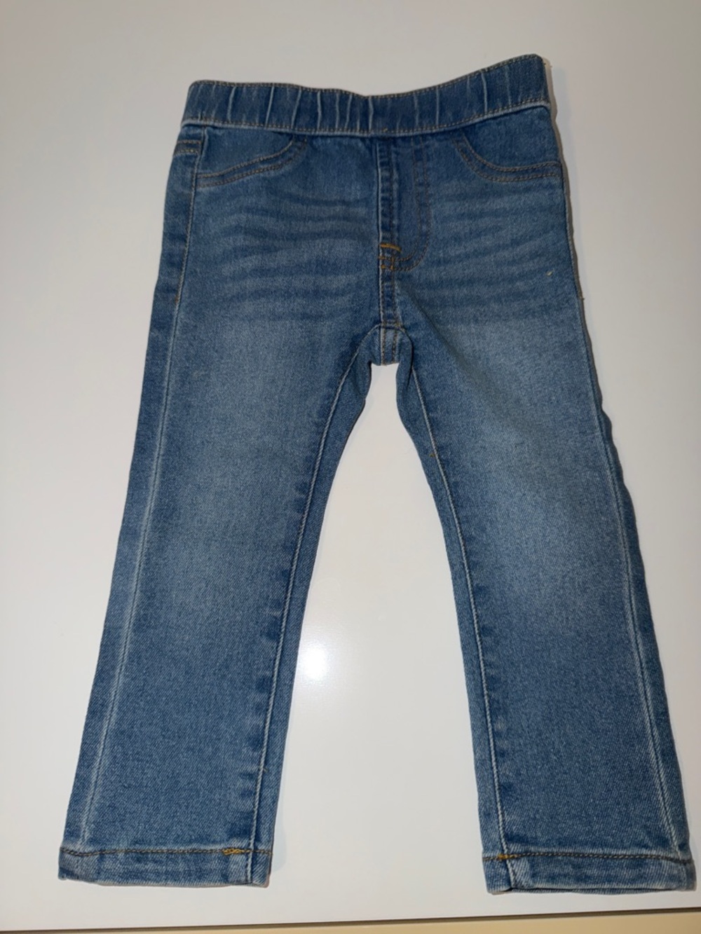 7 For All Mankind Kids Blue Stretch Denim Jeggings